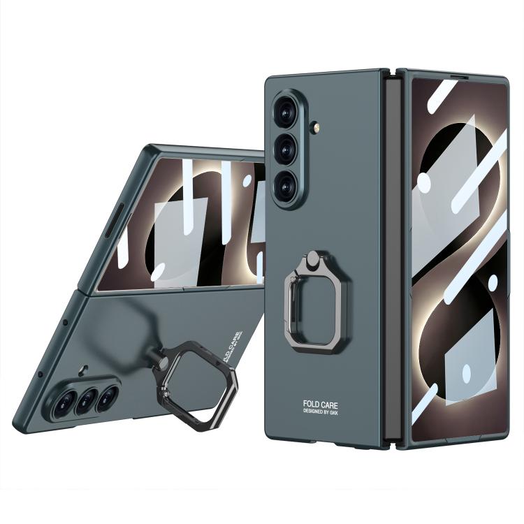 Custodia per telefono con supporto ad anello quadrato ultrasottile integrato con foro accurato GKK, For Galaxy Z Fold8 Ultra 5G, For Samsung Galaxy Z Fold7 5G, For Samsung Galaxy Z Fold6