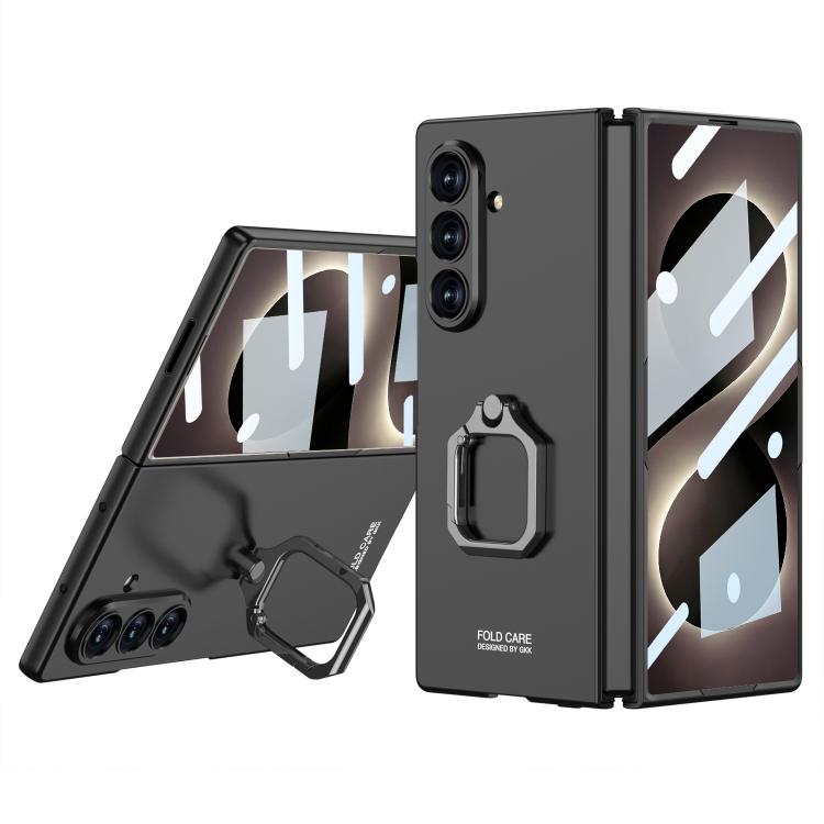 Custodia per telefono con supporto ad anello quadrato ultrasottile integrato con foro accurato GKK, For Galaxy Z Fold8 Ultra 5G, For Samsung Galaxy Z Fold7 5G, For Samsung Galaxy Z Fold6