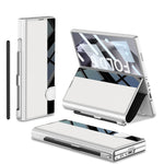 Custodia per telefono flip integrata GKK a copertura totale con slot per penna, penna non inclusa, For Galaxy Z Fold8 Ultra 5G, For Samsung Galaxy Z Fold7 5G, For Samsung Galaxy Z Fold6