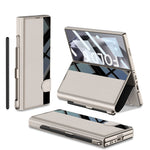 Custodia per telefono flip integrata GKK a copertura totale con slot per penna, penna non inclusa, For Galaxy Z Fold8 Ultra 5G, For Samsung Galaxy Z Fold7 5G, For Samsung Galaxy Z Fold6