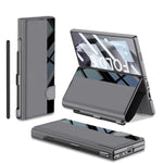 Custodia per telefono flip integrata GKK a copertura totale con slot per penna, penna non inclusa, For Galaxy Z Fold8 Ultra 5G, For Samsung Galaxy Z Fold7 5G, For Samsung Galaxy Z Fold6