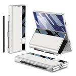 Custodia per telefono flip integrata GKK a copertura totale con slot per penna, penna non inclusa, For Galaxy Z Fold8 Ultra 5G, For Samsung Galaxy Z Fold7 5G, For Samsung Galaxy Z Fold6
