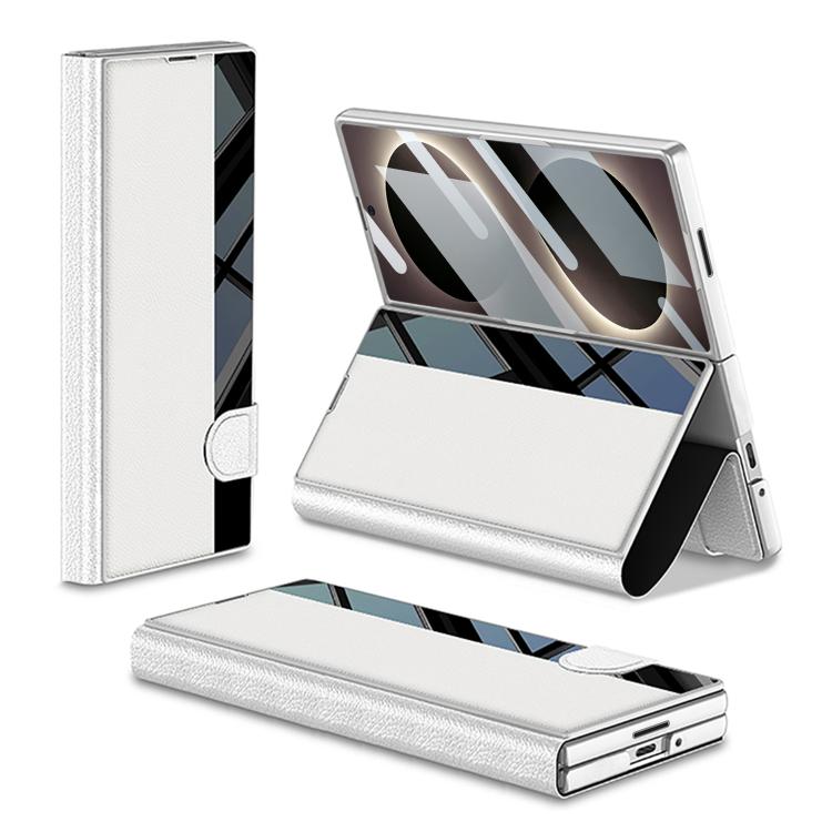 Custodia per telefono flip integrata GKK a copertura totale con slot per penna, penna non inclusa, For Galaxy Z Fold8 Ultra 5G, For Samsung Galaxy Z Fold7 5G, For Samsung Galaxy Z Fold6