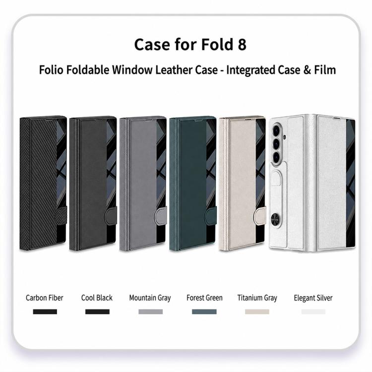 Custodia per telefono flip integrata GKK a copertura totale con slot per penna, penna non inclusa, For Galaxy Z Fold8 Ultra 5G, For Samsung Galaxy Z Fold7 5G, For Samsung Galaxy Z Fold6