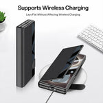 Custodia per telefono flip integrata GKK a copertura totale con slot per penna, penna non inclusa, For Galaxy Z Fold8 Ultra 5G, For Samsung Galaxy Z Fold7 5G, For Samsung Galaxy Z Fold6