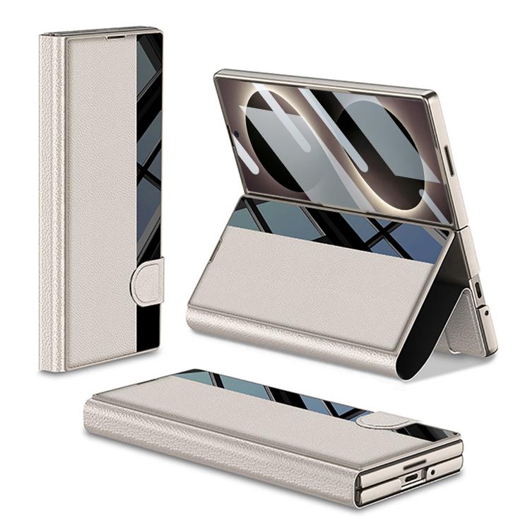 Custodia per telefono flip integrata GKK a copertura totale con slot per penna, penna non inclusa, For Galaxy Z Fold8 Ultra 5G, For Samsung Galaxy Z Fold7 5G, For Samsung Galaxy Z Fold6