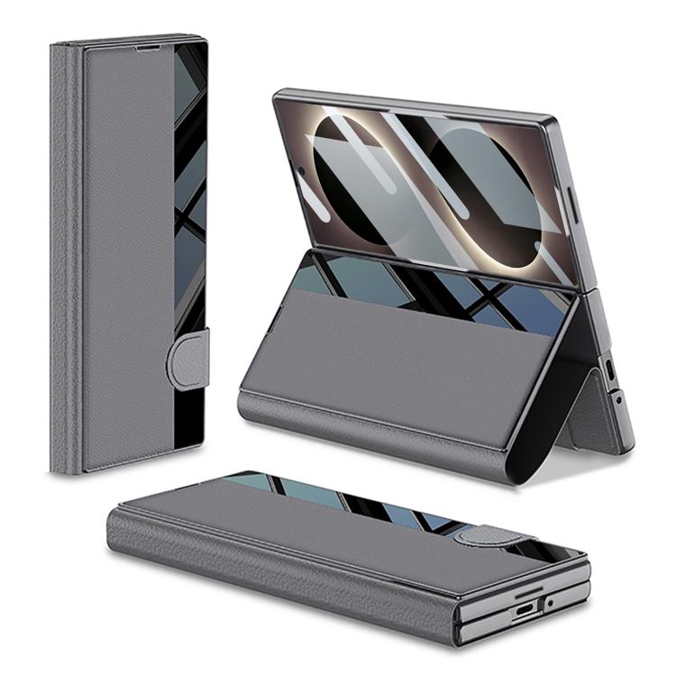 Custodia per telefono flip integrata GKK a copertura totale con slot per penna, penna non inclusa, For Galaxy Z Fold8 Ultra 5G, For Samsung Galaxy Z Fold7 5G, For Samsung Galaxy Z Fold6