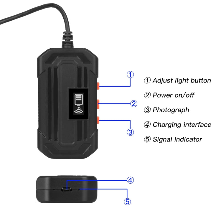 Endoscopio digitale WiFi HD 1080P impermeabile IP67