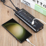 Adattatore di alimentazione HUB USB 3.0 12V 4A ORICO a 10 porte, EU Plug, US Plug, UK Plug, AU Plug