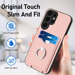 Custodia porta carte con anello a tracolla per Samsung Galaxy S24 Ultra 5G