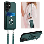 Custodia porta carte con anello per Samsung Galaxy S23 Ultra 5G