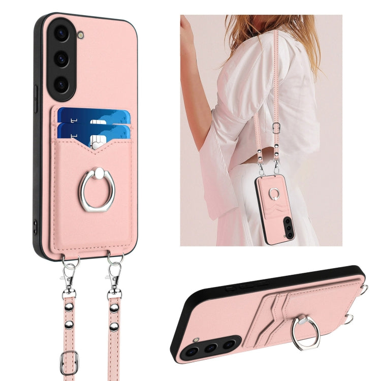Custodia porta carte con anello per Samsung Galaxy S23 Ultra 5G