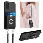 Custodia porta carte con anello per Samsung Galaxy S23 Ultra 5G