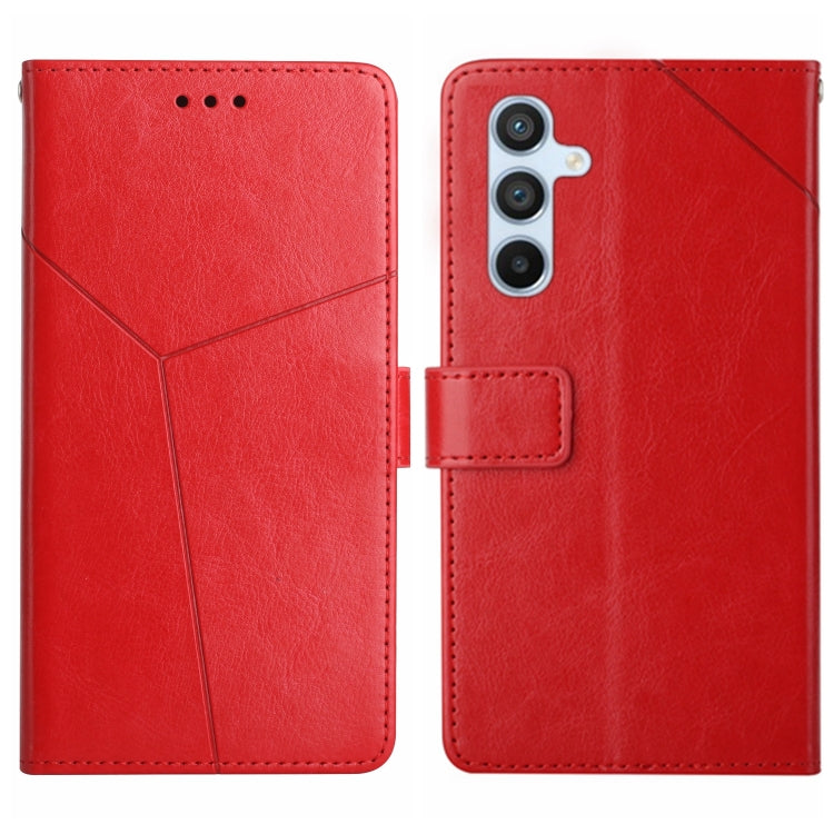 Custodia per telefono in pelle con motivo a Y, For Galaxy S26 FE 5G, For Samsung Galaxy S25 FE 5G, For Samsung Galaxy S25 Edge 5G, For Samsung Galaxy S25 5G