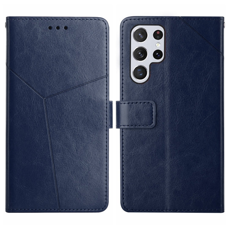 Custodia in pelle con motivo a Y per Samsung Galaxy S25+ 5G