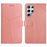 Custodia in pelle con motivo a Y per Samsung Galaxy S25+ 5G