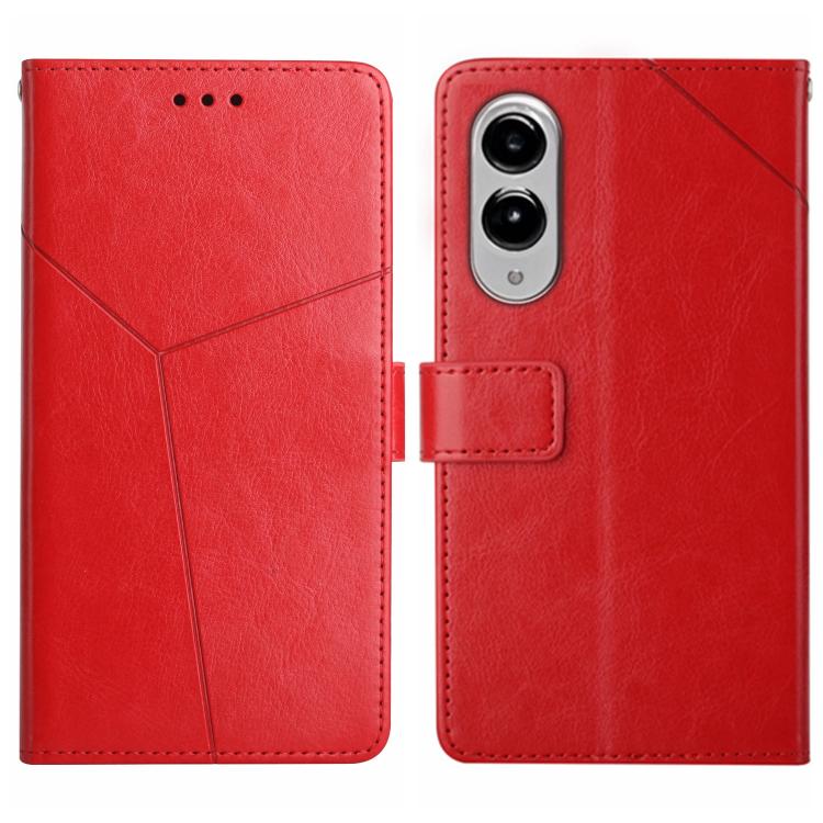 Custodia per telefono in pelle con motivo a Y, For Galaxy S26 FE 5G, For Samsung Galaxy S25 FE 5G, For Samsung Galaxy S25 Edge 5G, For Samsung Galaxy S25 5G