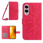 Custodia pelle con motivo Sun Flower per Samsung Galaxy S25 Edge 5G