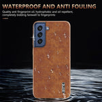 Custodia per telefono a copertura totale con struttura in coccodrillo con cornice elettrolitica AZNS, For Samsung Galaxy S21 FE 5G