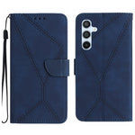 Custodia per telefono in pelle goffrata con cuciture, For Samsung Galaxy S25+ 5G, For Samsung Galaxy S25 Ultra 5G, For Samsung Galaxy S24 FE 5G
