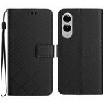 Custodia in pelle con trama a griglia rombica per Galaxy S26 FE 5G