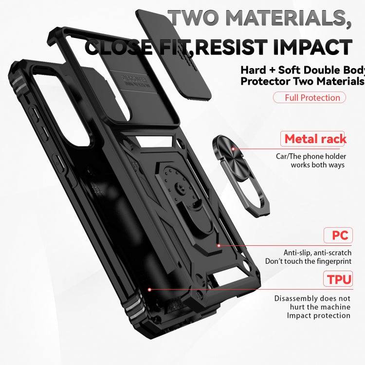 Custodia con supporto scorrevole per Samsung Galaxy A55 5G