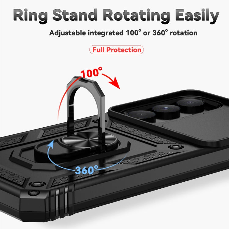 Custodia con supporto scorrevole per Samsung Galaxy A55 5G