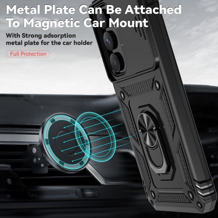 Custodia con supporto scorrevole per Samsung Galaxy A55 5G