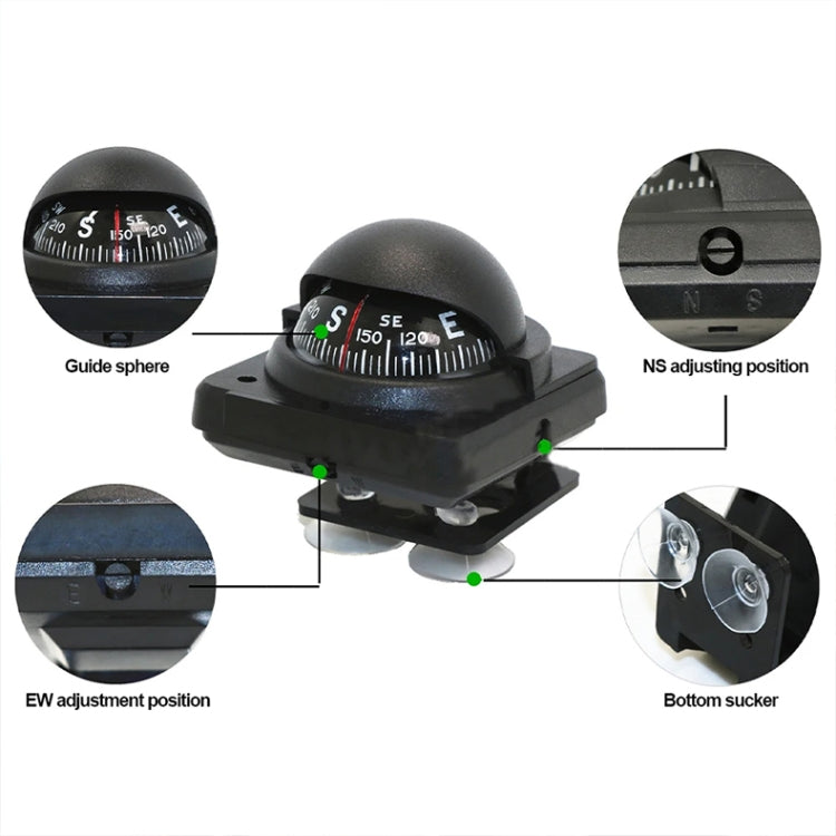 Nisa LC380 Bussola per auto Decorazione per auto
