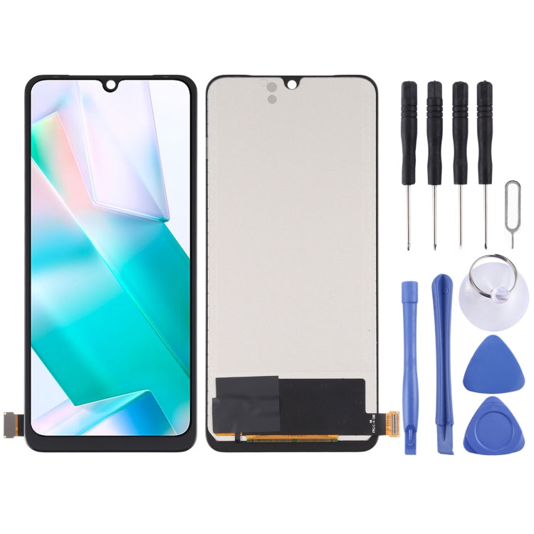 TFT LCD screen with full digitizer, not support fingerprint identification, For vivo V25e 4G V2201, For vivo V25 5G V2202, For vivo T1 Pro 5G V2151