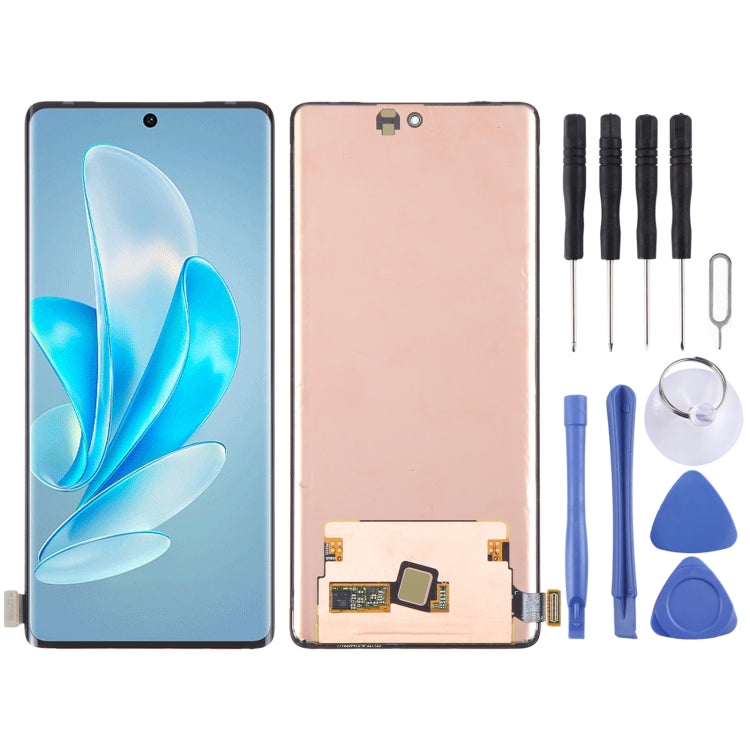 Schermo LCD AMOLED originale con digitalizzatore assemblaggio completo, For vivo iQOO 11 V2243A, For vivo V25e 4G V2201, For vivo V25 5G V2202, For vivo T1 Pro 5G V2151