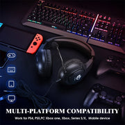 Cuffie da gioco SoulBytes S20 RGB Light con microfono, S20