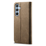 Custodia in pelle flip orizzontale stile casual con texture denim, For Samsung Galaxy S25+ 5G, For Samsung Galaxy S25 Ultra 5G, For Samsung Galaxy S24 FE 5G, For Samsung Galaxy S24 Ultra 5G, For Samsung Galaxy S24+ 5G