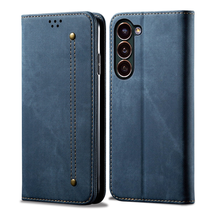 Custodia in pelle flip orizzontale stile casual con texture denim, For Samsung Galaxy S25+ 5G, For Samsung Galaxy S25 Ultra 5G, For Samsung Galaxy S24 FE 5G, For Samsung Galaxy S24 Ultra 5G, For Samsung Galaxy S24+ 5G