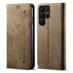 Custodia in pelle flip orizzontale stile casual con texture denim, For Samsung Galaxy S25+ 5G, For Samsung Galaxy S25 Ultra 5G, For Samsung Galaxy S24 FE 5G, For Samsung Galaxy S24 Ultra 5G, For Samsung Galaxy S24+ 5G