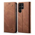 Custodia in pelle flip orizzontale stile casual con texture denim, For Samsung Galaxy S25+ 5G, For Samsung Galaxy S25 Ultra 5G, For Samsung Galaxy S24 FE 5G, For Samsung Galaxy S24 Ultra 5G, For Samsung Galaxy S24+ 5G