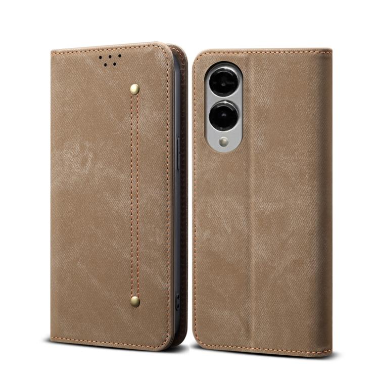 Custodia in pelle flip orizzontale stile casual con texture denim, For Samsung Galaxy S26+ 5G, For Samsung Galaxy S26 Ultra 5G, For Samsung Galaxy S26 5G, For Samsung Galaxy S25 FE 5G, For Samsung Galaxy S25 Edge 5G, For Samsung Galaxy S25 5G