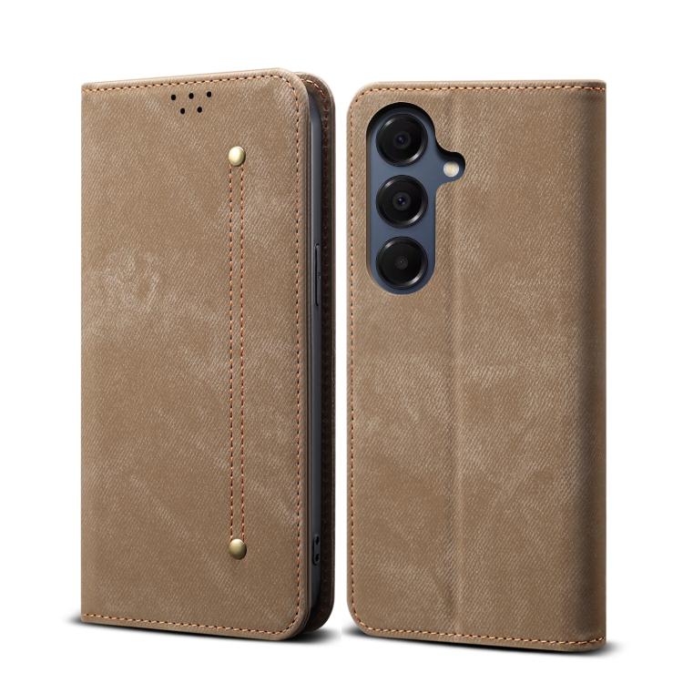 Custodia in pelle flip orizzontale stile casual con texture denim, For Samsung Galaxy S26+ 5G, For Samsung Galaxy S26 Ultra 5G, For Samsung Galaxy S26 5G, For Samsung Galaxy S25 FE 5G, For Samsung Galaxy S25 Edge 5G, For Samsung Galaxy S25 5G