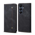 Custodia in pelle flip orizzontale stile casual con texture denim, For Samsung Galaxy S26+ 5G, For Samsung Galaxy S26 Ultra 5G, For Samsung Galaxy S26 5G, For Samsung Galaxy S25 FE 5G, For Samsung Galaxy S25 Edge 5G, For Samsung Galaxy S25 5G