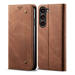 Custodia in pelle flip orizzontale stile casual con texture denim, For Samsung Galaxy S26+ 5G, For Samsung Galaxy S26 Ultra 5G, For Samsung Galaxy S26 5G, For Samsung Galaxy S25 FE 5G, For Samsung Galaxy S25 Edge 5G, For Samsung Galaxy S25 5G