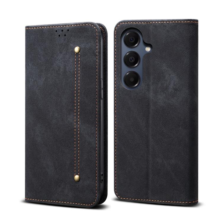 Custodia in pelle flip orizzontale stile casual con texture denim, For Samsung Galaxy S26+ 5G, For Samsung Galaxy S26 Ultra 5G, For Samsung Galaxy S26 5G, For Samsung Galaxy S25 FE 5G, For Samsung Galaxy S25 Edge 5G, For Samsung Galaxy S25 5G