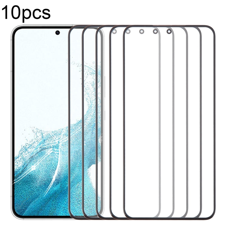 10 pezzi Lente in vetro esterna per schermo frontale con adesivo OCA otticamente trasparente, For Samsung Galaxy F15 SM-E156B, For Samsung Galaxy A15 5G SM-A156B, For Samsung Galaxy A55 SM-A556B, For Samsung Galaxy A35 SM-A356B