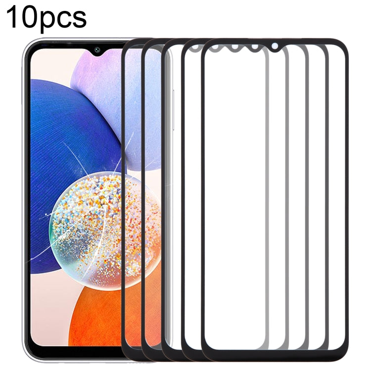 10pcs Front Screen Outer Glass Lens with OCA Adhesive Optically Clear, For Samsung Galaxy F15 SM-E156B, For Samsung Galaxy A15 5G SM-A156B, For Samsung Galaxy A55 SM-A556B, For Samsung Galaxy A35 SM-A356B