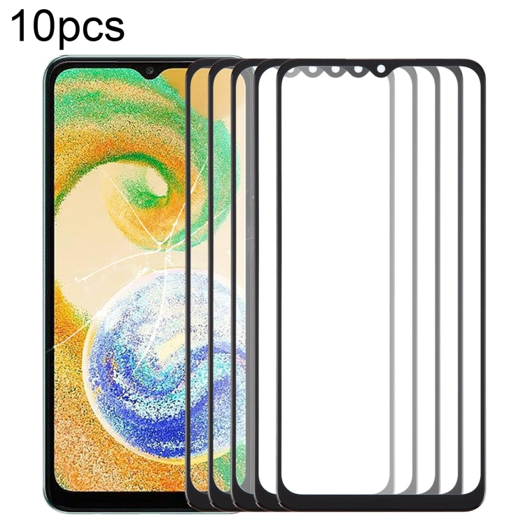 10 pezzi Lente in vetro esterna per schermo frontale con adesivo OCA otticamente trasparente, For Samsung Galaxy F15 SM-E156B, For Samsung Galaxy A15 5G SM-A156B, For Samsung Galaxy A55 SM-A556B, For Samsung Galaxy A35 SM-A356B