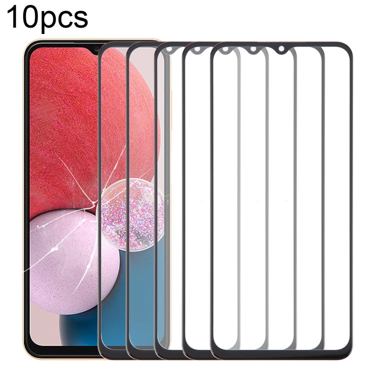 10pcs Front Screen Outer Glass Lens with OCA Adhesive Optically Clear, For Samsung Galaxy F15 SM-E156B, For Samsung Galaxy A15 5G SM-A156B, For Samsung Galaxy A55 SM-A556B, For Samsung Galaxy A35 SM-A356B