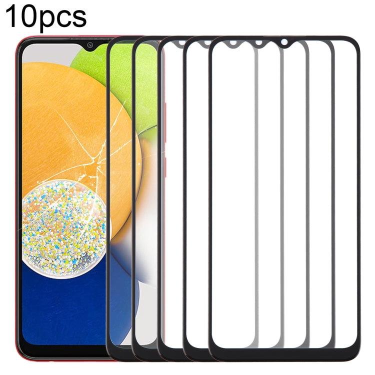 10pcs Front Screen Outer Glass Lens with OCA Adhesive Optically Clear, For Samsung Galaxy F15 SM-E156B, For Samsung Galaxy A15 5G SM-A156B, For Samsung Galaxy A55 SM-A556B, For Samsung Galaxy A35 SM-A356B