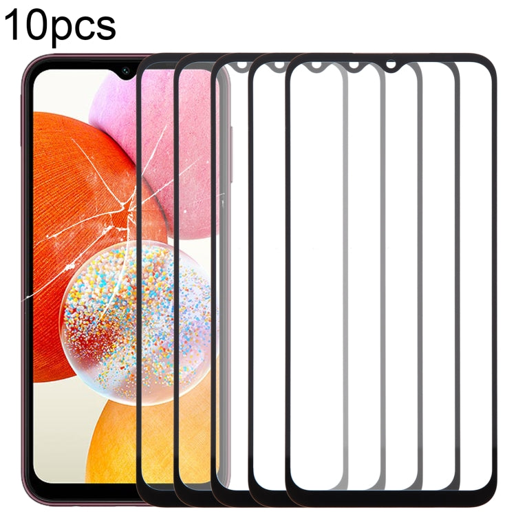 10pcs Front Screen Outer Glass Lens with OCA Adhesive Optically Clear, For Samsung Galaxy F15 SM-E156B, For Samsung Galaxy A15 5G SM-A156B, For Samsung Galaxy A55 SM-A556B, For Samsung Galaxy A35 SM-A356B