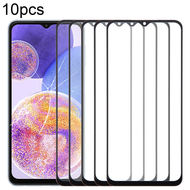 10pcs Front Screen Outer Glass Lens with OCA Adhesive Optically Clear, For Samsung Galaxy F15 SM-E156B, For Samsung Galaxy A15 5G SM-A156B, For Samsung Galaxy A55 SM-A556B, For Samsung Galaxy A35 SM-A356B