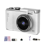 LK003 Fotocamera retrò per bambini con doppia lente 4K HD CCD da 2,4 pollici, LK003