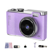 LK003 Fotocamera retrò per bambini con doppia lente 4K HD CCD da 2,4 pollici, LK003